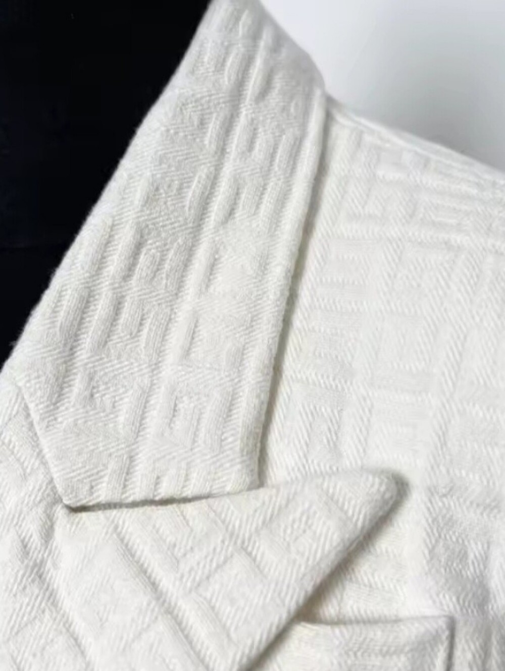Dress Blazer Jacquard Cream Color - Picture 13 of 13